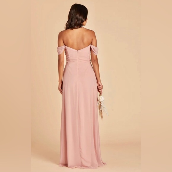 Birdy Grey SPENCE CONVERTIBLE DRESS CHIFFON Dusty Rose Large NWOT BRIDESMAID - Picture 2 of 4